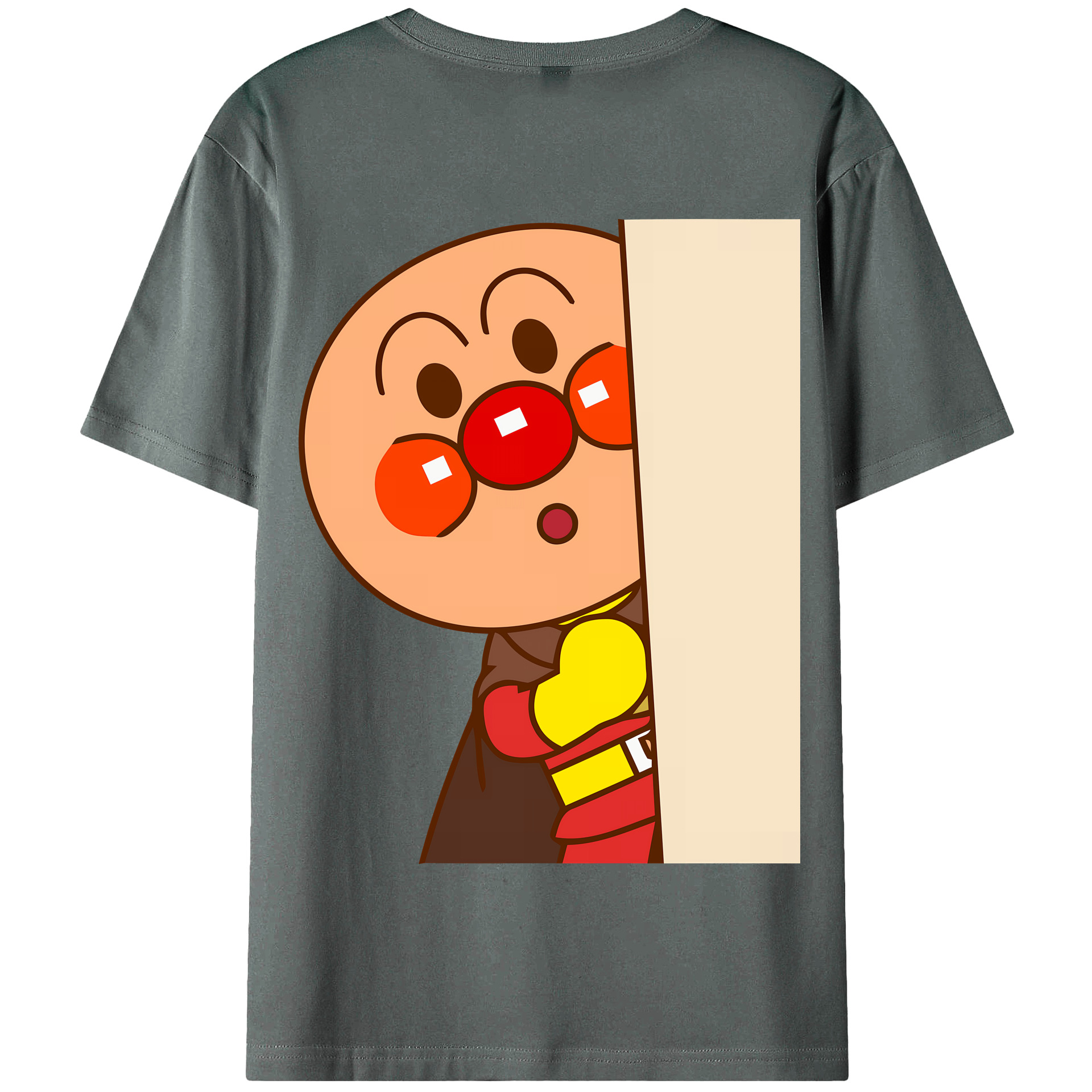 （画像用） アンパンマン Anpanman 綿100％半袖Tシャツ（背面プリント）